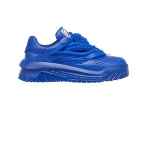 New! VERSACE Odissea Medusa Logo Platform Leather Sneakers IT 45